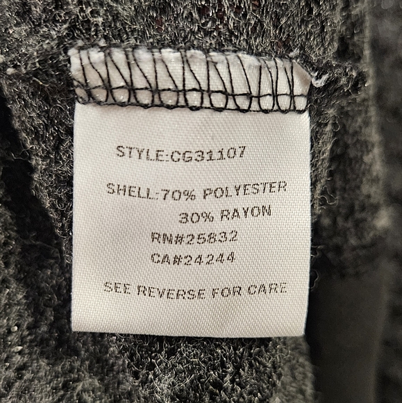 XXL Dark Gray Split Back Sweater - Picture 3 of 5